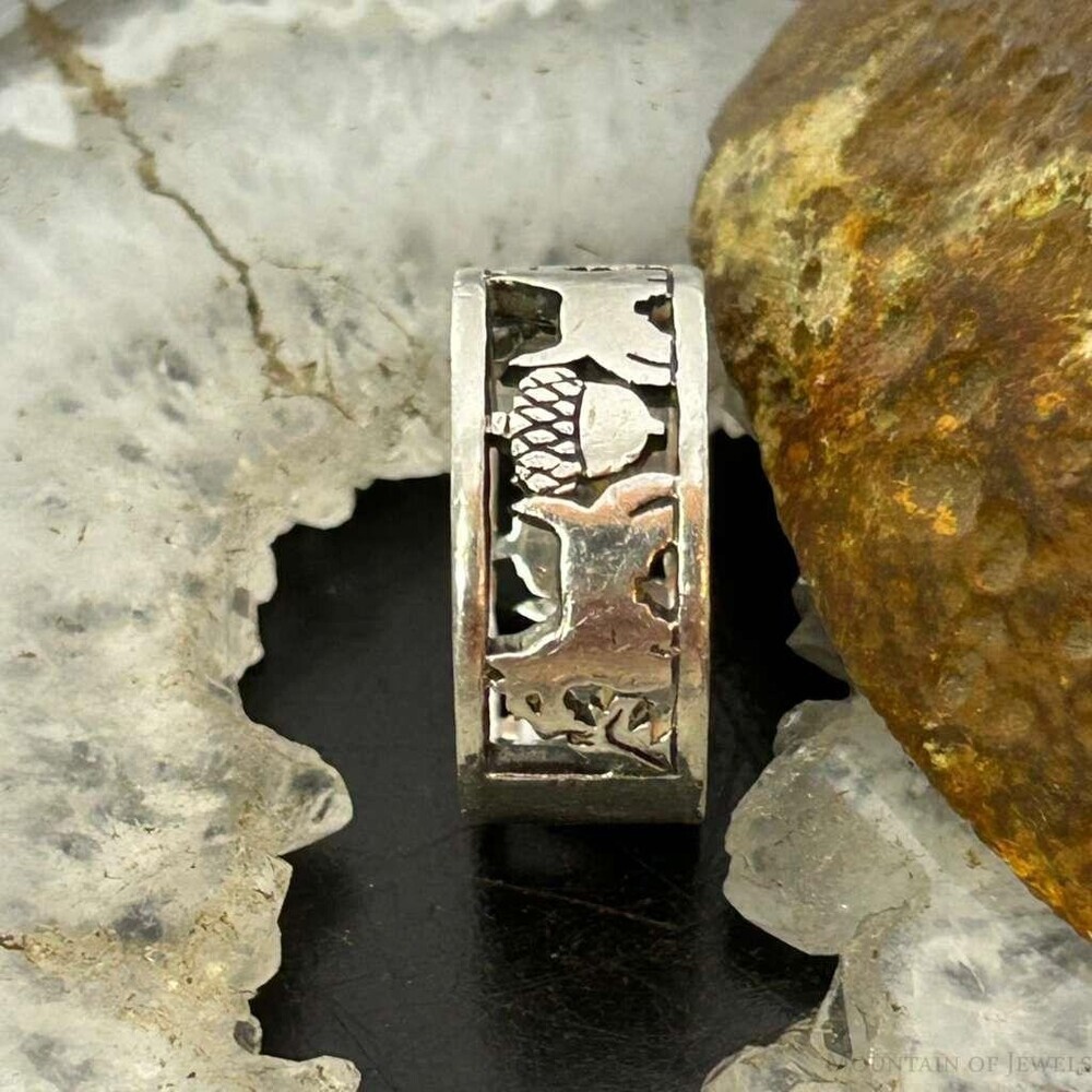 Vintage James Avery Sterling Silver Dogs Ring Size 8.5 For Women - Picture 6 of 10